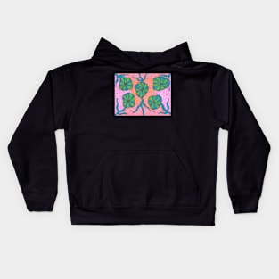 Ocean Floor Greenery Abstract Kids Hoodie